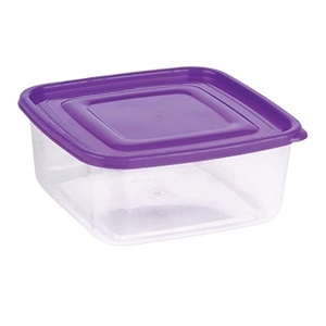 Popular Transparent square PP Plastic Storage <strong>Container</strong> <strong>Box</strong> With Lid Export From India 1250 ML - Product Image 1