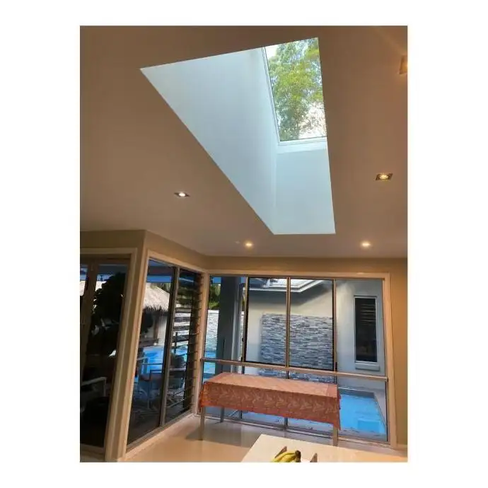Primeiro skylight obturador de vidro, obturador de vidro de alumínio com fechamento eletrokinético, único, para telhado de janela