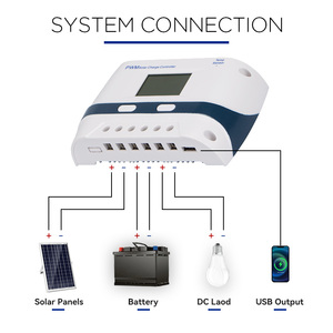 PWM-Solarladeregler Solarpanel-/Batterieregler Regler Solar-Ladegeregler 10a 20a - Product Image 3