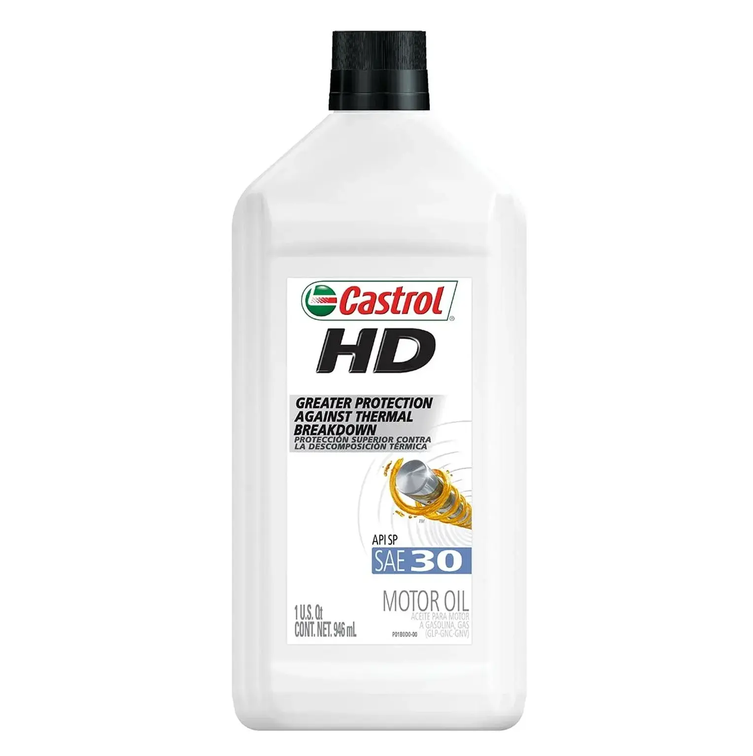 Castrol HD 30 monogrado l olio motore, 1 quarto