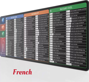 <span class=keywords><strong>Excel</strong></span> Cheat Sheet Desk Pad grande XL Gaming <span class=keywords><strong>Mouse</strong></span> Pad tastiera da ufficio tappetino per <span class=keywords><strong>Computer</strong></span> con scorciatoie <span class=keywords><strong>Excel</strong></span>