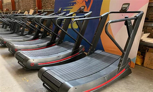 Good Quality Cardio Equipment Non-motorized <strong>Running</strong> Gym Equipment Treadmill Speed Curved Treadmill (Aluminium Belt) Workout - Product Image 2