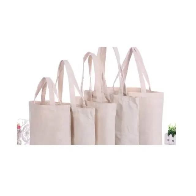 Einkaufstaschen aus Baumwoll leinen Umwelt freundliche wieder verwendbare Trage tasche aus Segeltuch mit großer Kapazität Bedruckte tragbare Stoff handtaschen