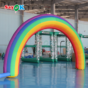 Sayok Customized Inflatable Archway Entrance <strong>Rainbow</strong> Inflatable Arch for Party Decoration Event Promotion - Product Image 2