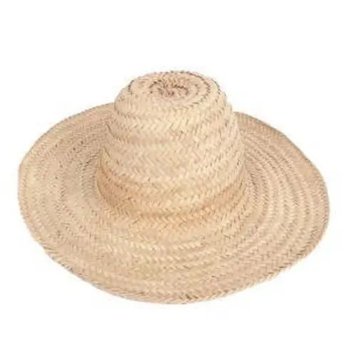 Paso al verano con gracia: sombrero de paja tradicional, hecho a mano con amor en Marruecos Sombrero de paja para mujeres Sombrero de Sol para mujeres