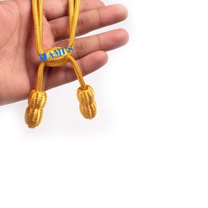 Ayarlanabilir Metal şapka kordon külçe tel düz desen bükülmüş bitirmek özel uzunluk kullanılan üniforma kapaklar çanta giysiler yapılan Pakistan - Product Image 1
