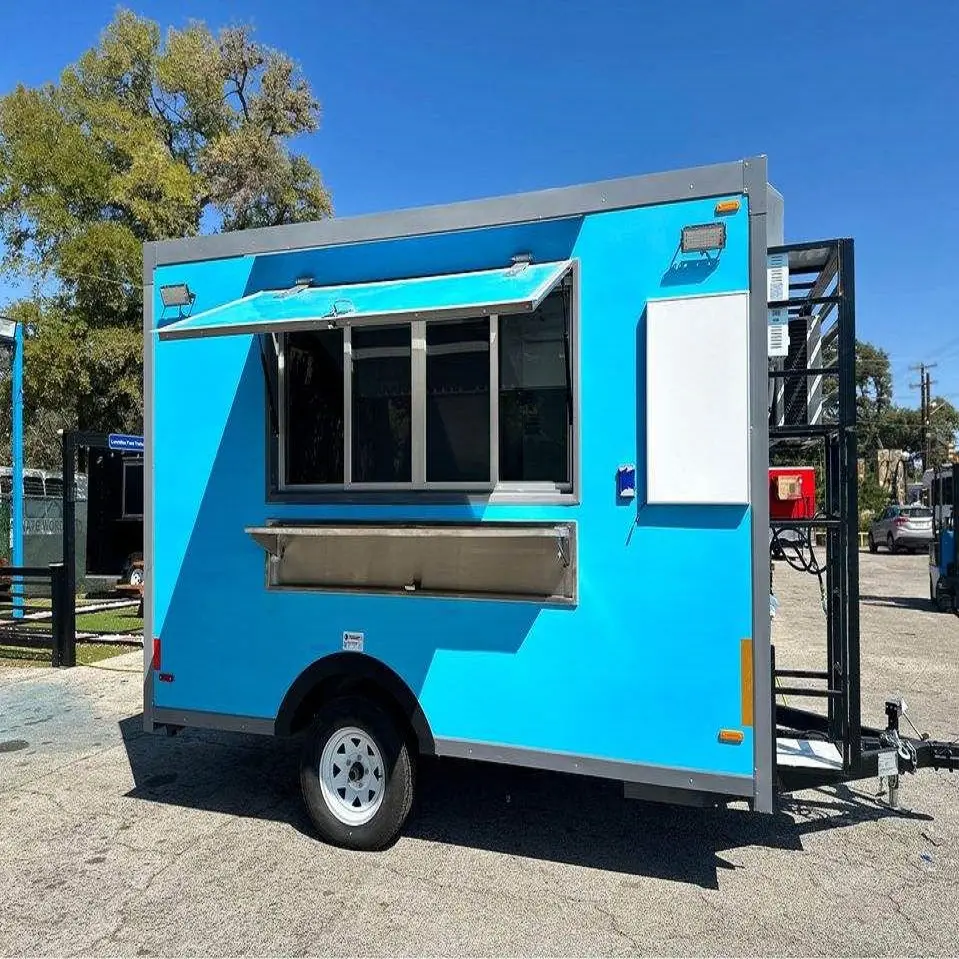 Puesto de comida personalizado de alta calidad camión de comida rápida camión de pizza helado quiosco móvil remolque de café taco concesión remolque de comida