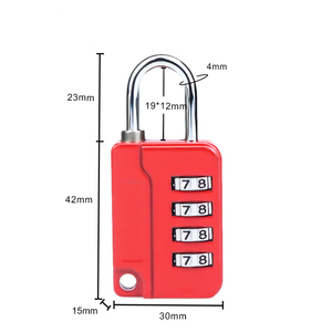 YH9105 4-stellige Zahlenkombination Passwort Reiseschloss Sicherheit Schutz Koffer Gepäck Metallcode Passwort Schloss Vorschloss - Product Image 5
