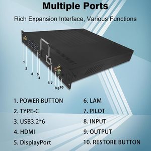 Mini computadoras de 10. ° Gráficos 4K UHD Computadora de escritorio con pantalla dual OPS Mini PC para oficina y educación