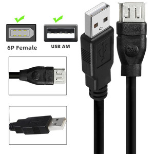 Firewire IEEE 1394 6 Pin อะแดปเตอร์ USB หญิง F to USB M ชายสําหรับเครื่องพิมพ์, กล้องดิจิตอล, เครื่องสแกนเนอร์, ฮาร์ดดิสก์ 0.2 M - Product Image 2