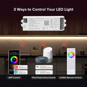 PE-S30ZCA Tuya, Wi-Fi, активируемый звуком, светодиодный контроллер света RGB RGBW RGBCCT, светодиодный драйвер 5 в 1, умный диммер - Product Image 2