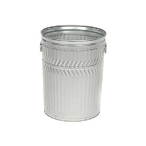 Galvanized Round Shape With Slice <strong>Design</strong> Trash Can Brass Plain <strong>Design</strong> Home Equipment Metal <strong>Garbage</strong> <strong>Container</strong> Waste Bin - Product Image 1
