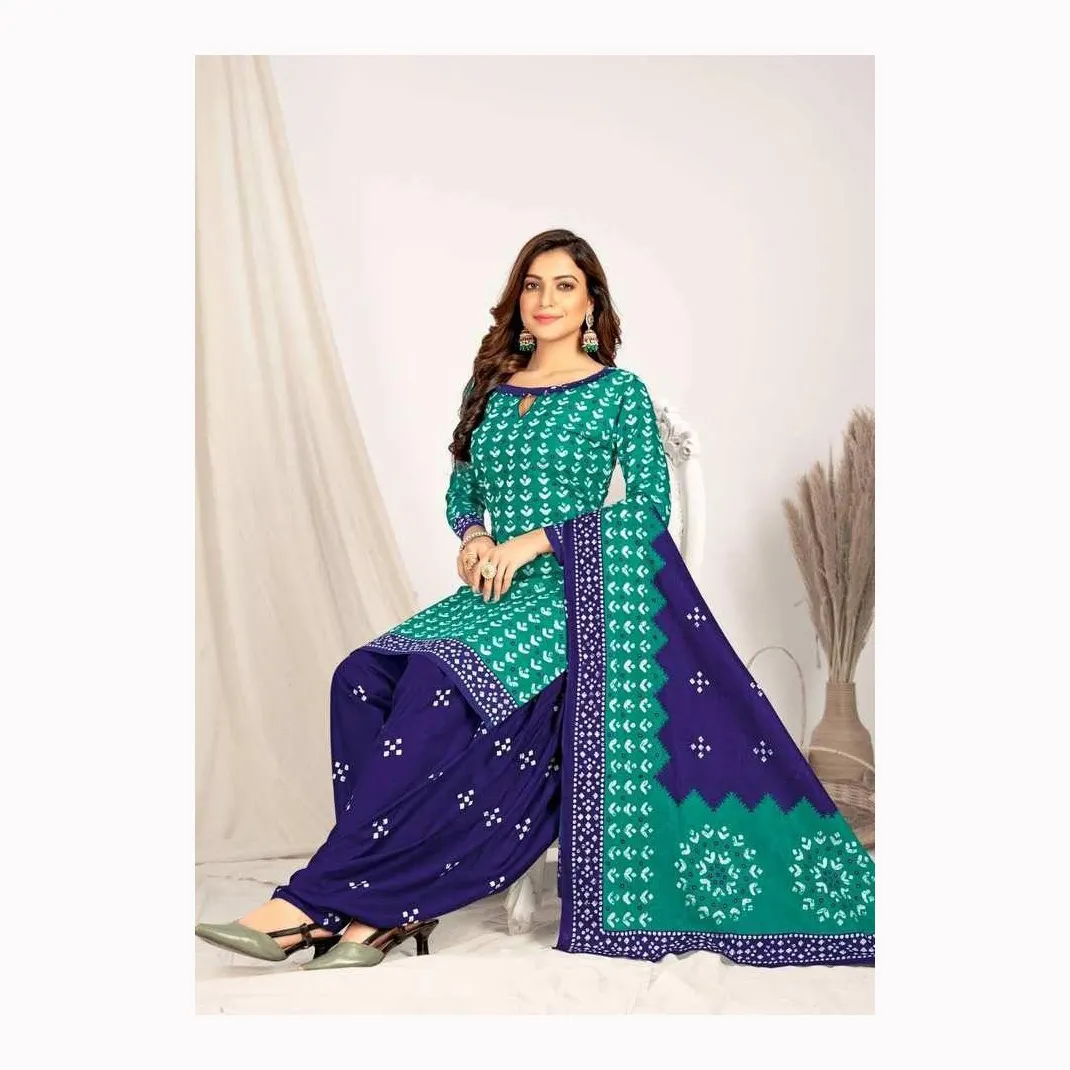 Fulpari último diseñador diseño de vestido paquistaní Salwar Kameez y traje con exportador indio Dupatta pesado