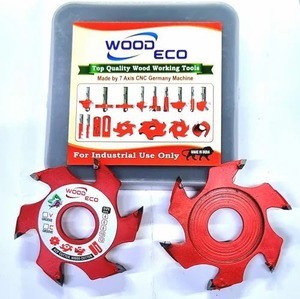 ACP WOOD ACRYLIC Tools Groove Spindle <strong>Cutter</strong> Blade Slotting <strong>Cutter</strong> 120*35*6T Profile Six-edge End Mill V Groove <strong>Cutter</strong> - Product Image 6