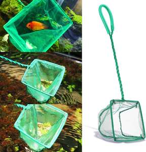 <span class=keywords><strong>Aquarium</strong></span> Visnetten 4 Inch Kleine Mesh Vis Vangst Netten Duurzaam Plastic Handvat Grenen Groene Kleur Veilige Tropische Vis Garnalen Betta - Product Image 4