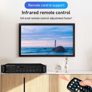 6-<strong>Zone</strong> Multifunction PA System <strong>Mixer</strong> with MP3 BT &amp; FM Tuner 12V Amplifier Active ROHS Certified - Product Image 5