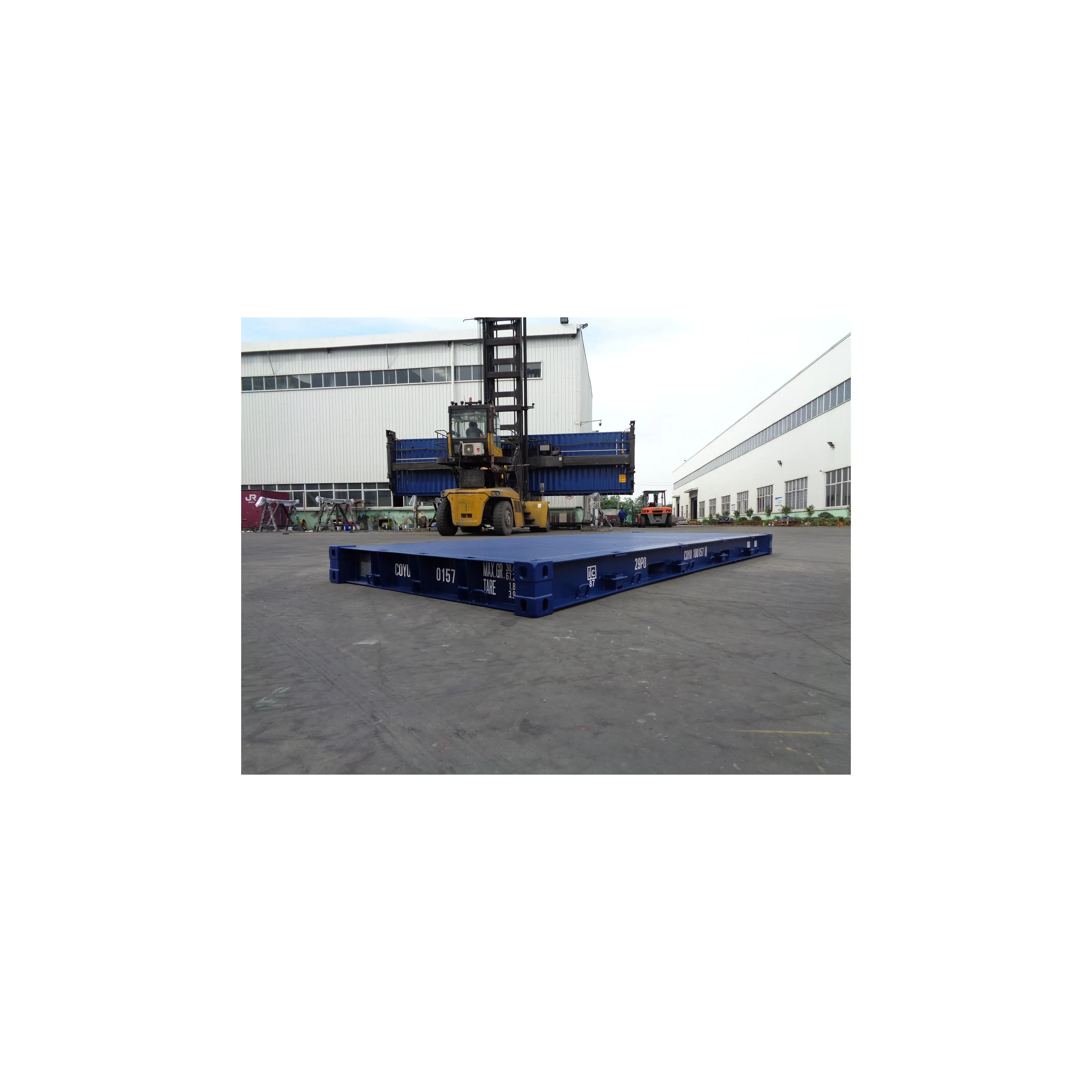 Lojistik taşımacılığı için sıcak satış platformu konteyner 40ft 12020x2296x405mm