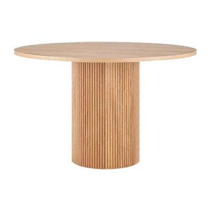MDF taban ve 25 mm katedral meşe kaplama kapağı ile DIVERSO Modern kraliçe yemek masası seti meksika'da yapılan pürüzsüz kaplama - Product Image 2