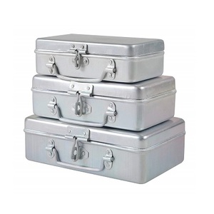 Set of 2 Metal <strong>Yellow</strong> Color Storage <strong>Trunk</strong> Box Customized Shape and Size Clothes Storage Box for Hot Selling - Product Image 2