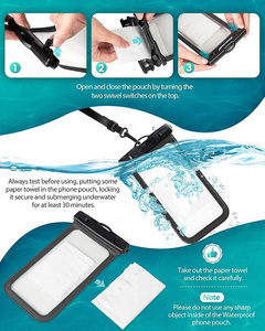 กระเป๋าใส่โทรศัพท์กันน้ำ IPX8พีวีซีใสแบบสัมผัสได้อเนกประสงค์ - Product Image 3