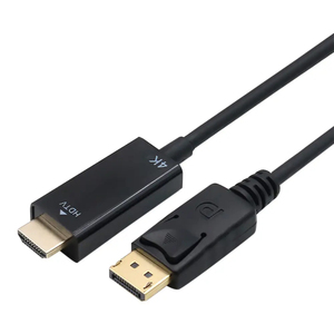 New DP <strong>to</strong> <strong>HDMI</strong> Compatible Conversion Cable 4K 30Hz HD DisplayPort <strong>to</strong> <strong>HDMI</strong>-compatible Male <strong>to</strong> Male Interface Conversion Cable - Product Image 1