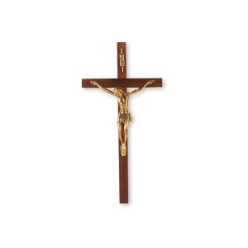 Jésus Christ Crucifix Croix Debout Bois Crucifix en gros Église Catholique Fournitures Religieux meilleur Cadeau Accessoire