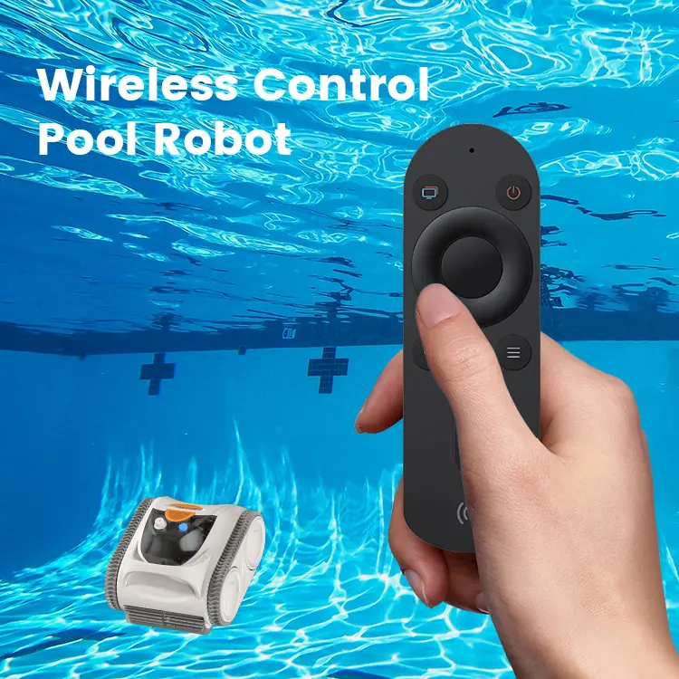 Robô limpador automático de piscina, filtro sem fio, robô limpador de paredes para piscina, escalada