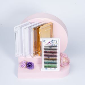 50% OFF Glitter Eyelash Extensions Sparkly Lightweight <strong>Lashes</strong> Private label and custom packaging available - Product Image 1