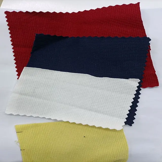 Tecido Dobby caixa de malha quatro vias é um tipo de tecido de malha para Camiseta Topwear Activewear uso regular