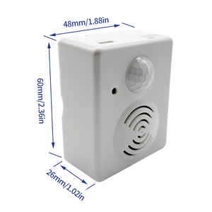 Alarma de sensor de movimiento de caja de voz descargable de sensor de movimiento PIR para timbre de alarma o protección de seguridad de supermercado de tienda - Product Image 4