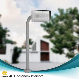 4G аудио домофон контроль доступа Gooseneck полюс крепление клавиатуры PIN код беспроводной доступ для раздвижных ворот домашней автоматизации - Product Image 1