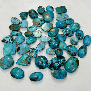 100% טבעי טורקיז אבני חן טורקיז cabochon בגודל מותאם אישית בתפזורת אבן רופף עבור תכשיטים