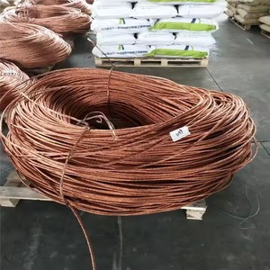 Sıcak satış 99.99% Cu(Min) ve Cooper tel sınıf toplu <span class=keywords><strong>Pe</strong></span> PVC yalıtımlı bakır kablo teli hurda hazır ucuz fiyat