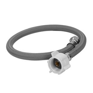 Foset FWC-P40VL 3/8 'x7/8' 柔性乙烯基马桶软管，带40厘米塑料连接器，用于浴室管道