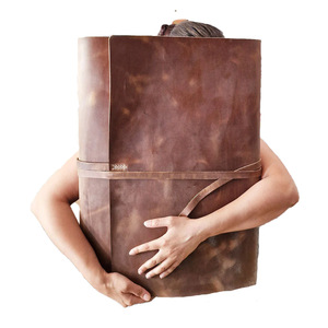 高级精装记事本定制内页笔记本个性化带锁皮革日记 - Product Image 1