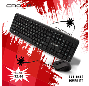 CMMK-522 Wired <strong>Mouse</strong> <strong>Keyboard</strong> Set Russian/arabic Layout Office Electric Usb Pc <strong>Mouse</strong> and <strong>Keyboard</strong> Combo for Office and Game - Product Image 2