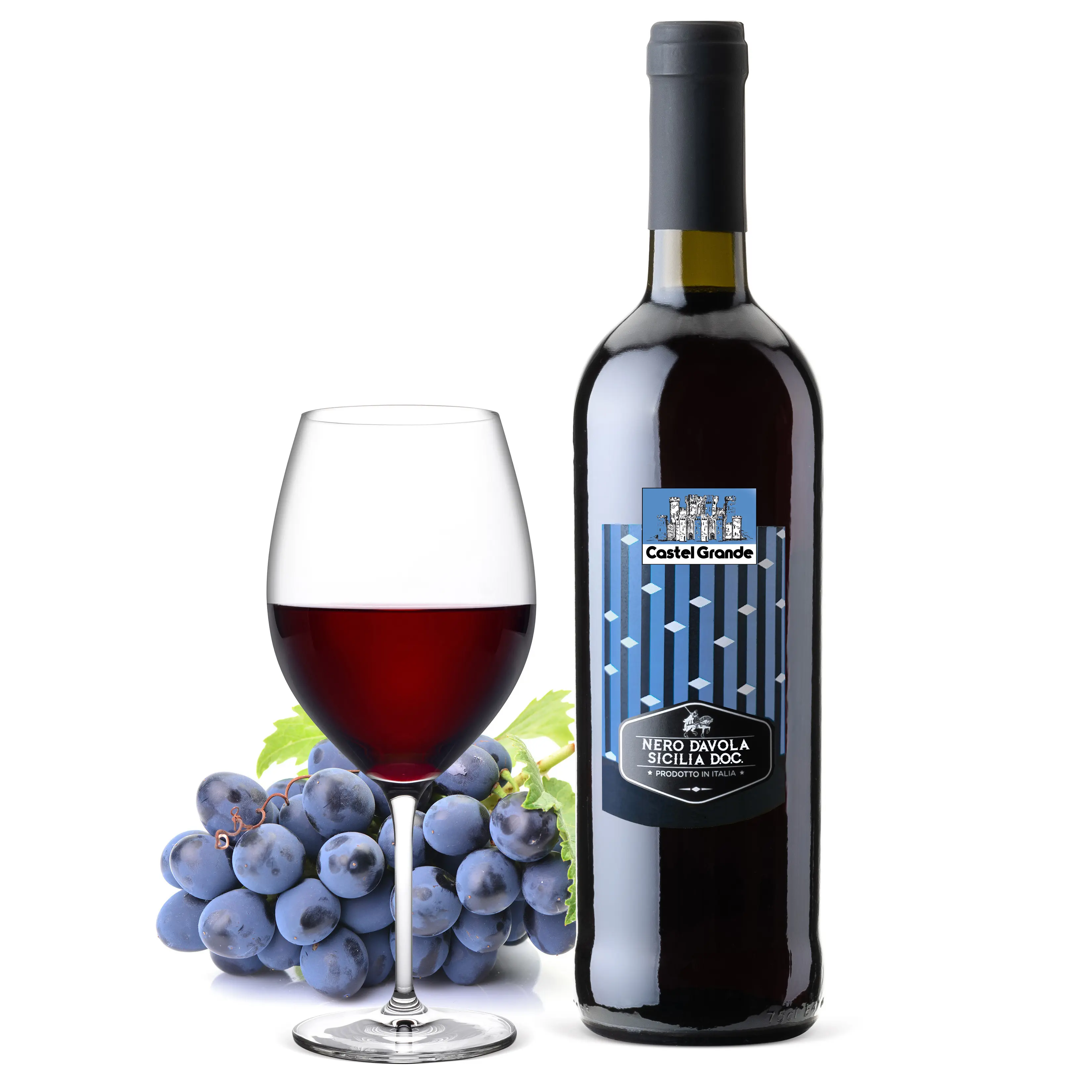 イタリアの赤ワインNero d'Avola Sicilia DOC750mlテーブルワイン品質の製品ガラス瓶