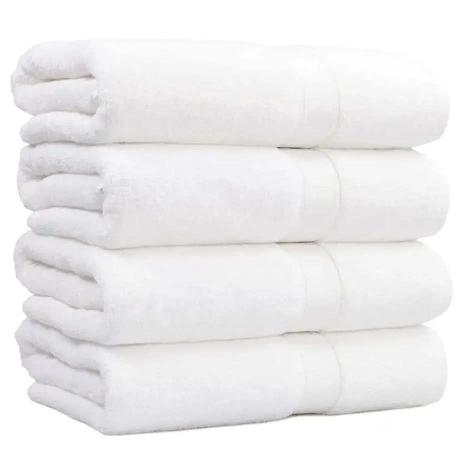 Preiswerter Preis 100 % Baumwolle 500 gsm 16 s weißes Gesicht Handbadtuch für Hotels