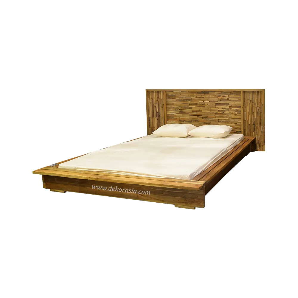 โครงเตียงไม้พร้อมหัวเตียง,เตียงไม้คุณภาพสูงสำหรับบ้านหรือเฟอร์นิเจอร์ห้องนอนโรงแรม