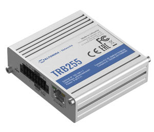 Teltonika TRB255 is an industrial LTE CAT 1 Gateway equipped with a number of <strong>Input</strong>/<strong>Output</strong>, Serial, Ethernet ports - Product Image 1