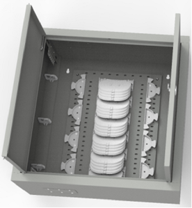 Cavo in fibra ottica scatola di immagazzinaggio con giunzione di montaggio a parete e palo di montaggio FTTH FTTX FTTB di rete tipo FC per uso Telecom - Product Image 5