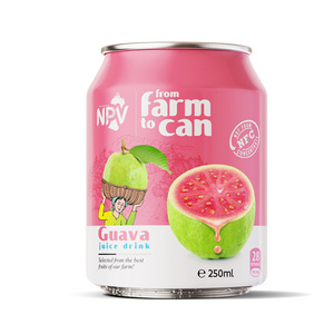ベストテイスティング250mlショート缶GUAVA JUICE DRINKフレーバープライベートラベル低MOQ無料サンプル & デザインラベルの卸売業者 - Product Image 1