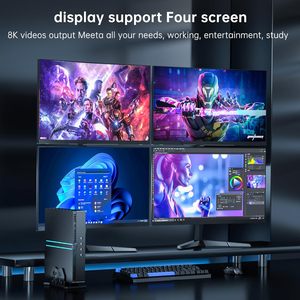 Mini PC Gaming Computadora de escritorio I9 14900F Win 11 Pro RTX4070 12G Cuatro pantallas 8K 60Hz Salidas Dual LAN WiFi6E/BT5.3 - Product Image 3