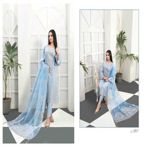 TAWAKKAL marka kadın unfancy Karrandi Banarsi Gala işlemeli Salwar Kameez fantezi işlemeli Dupatta Shalwar ile Suits