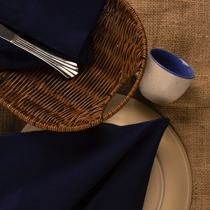 100% Cotton <strong>Napkins</strong> - Navy Blue