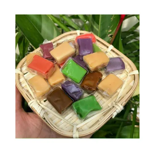 Coconut candy Vietnamese specialities /coconut milk candy/Milk durian peanut pandan leaf flavor soft coconut candies hot selling