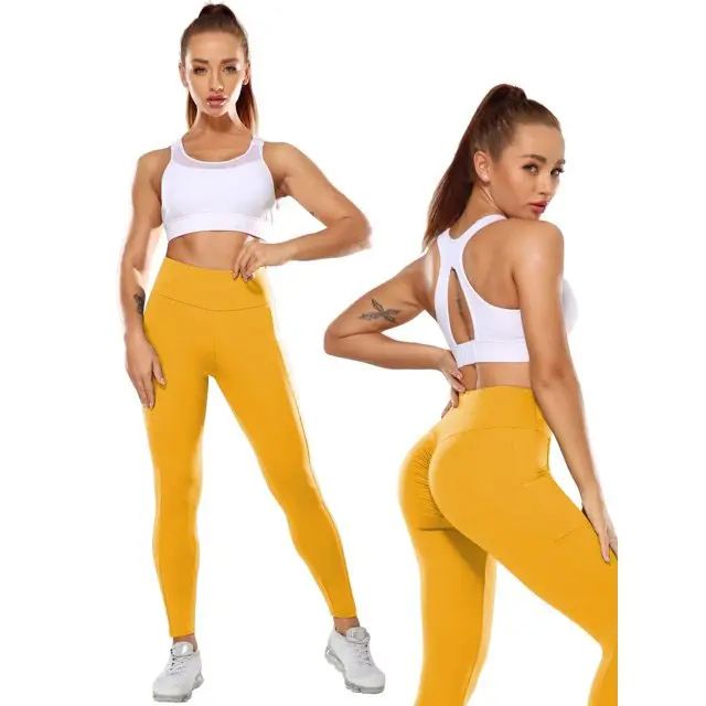 Hochwertige Super Fit Yoga-Hose für Damen Bauchtensteuerung Scrunch-Butt-Lift sexy Booty-Hose Training Laufen Legging Yoga Strumpfhosen