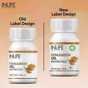 INLIFE Fenugreek minyak biji (rilis cepat) suplemen 500 mg-60 cairan diisi kapsul Vegetarian suplemen kesehatan - Product Image 3