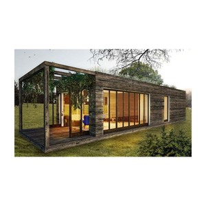 Üretici tedarik çelik yapı prefabrik hareketli prefabrik taşınabilir konteyner ev 40Ft genişletilebilir modüler evler
