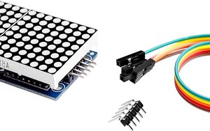 MAX7219 modulo a matrice di Display a punti microcontrollore 4 in 1 con modulo di linea a 5pin - Product Image 2